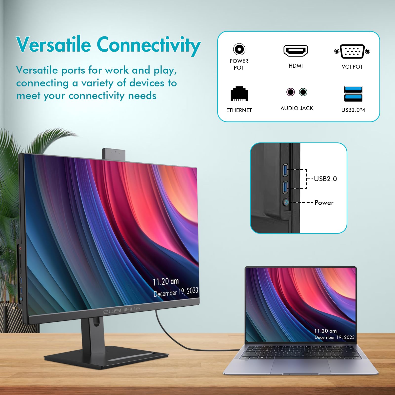 27 Inch All-in-One Computers, i7 Quad-Core Desktop Computer